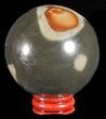 Polished Polychrome Jasper Sphere - Madagascar #61216-1